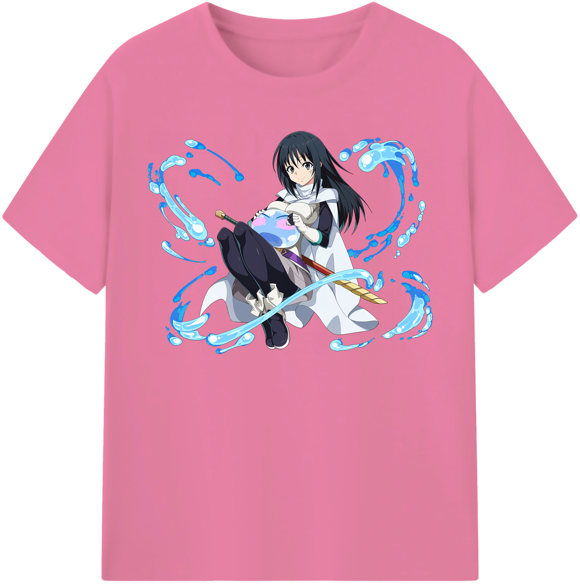 （画像用） 転スラ Regarding Reincarnated to Slime 綿100％半袖Tシャツ（フロントプリント）